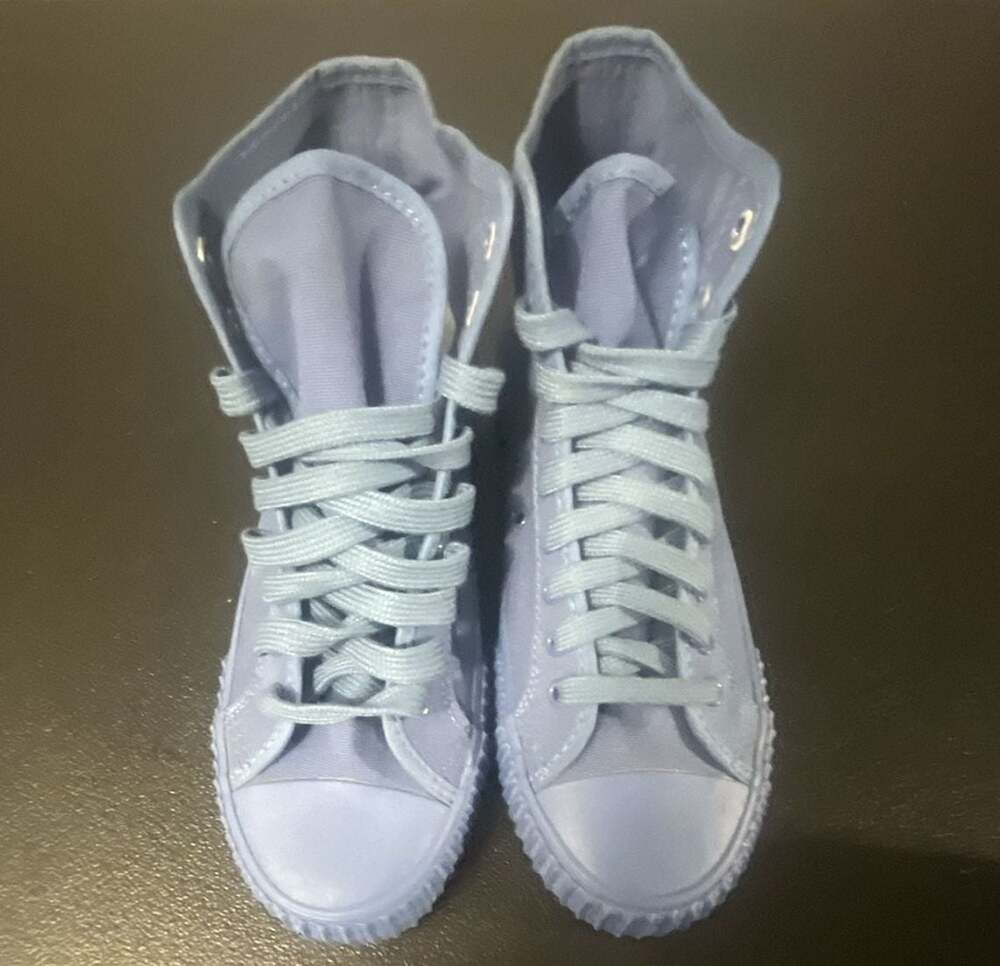 PF Flyers Center Hi Canvas High Top Sneakers Light Blue - Picture 2 of 8